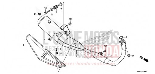 EXHAUST MUFFLER GLR1251WHF de 2015